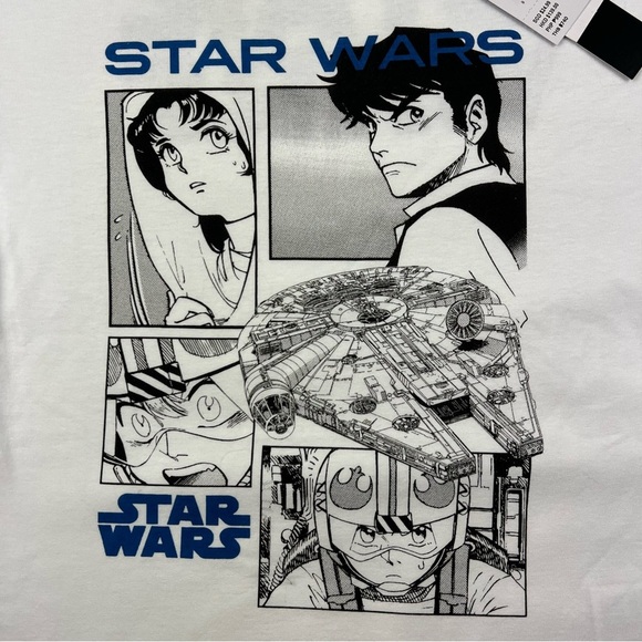 Cotton On Kids Star Wars Manga Drop Shoulder Short Sleeve T-shirt - Size 5 - Picture 4 of 5